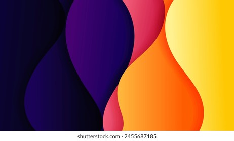 Abstract background with soft gradient color and dynamic shadow on background .Vector background for wallpaper. Eps 10