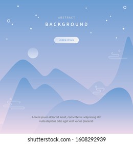 abstract background with soft gradient colors. dreamy and futuristic atmosphere. layout design available for banners, web pages, and printouts.