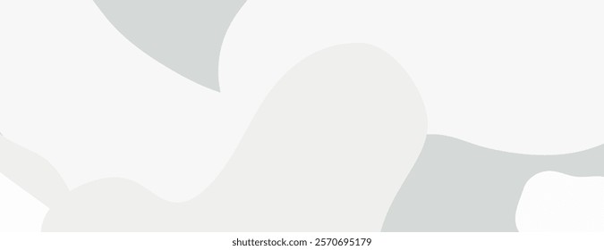 Abstract background with soft gray and white tones. The background features smooth, flowing shapes and a minimalist, modern texture. Camouflage background vector. Gray background.