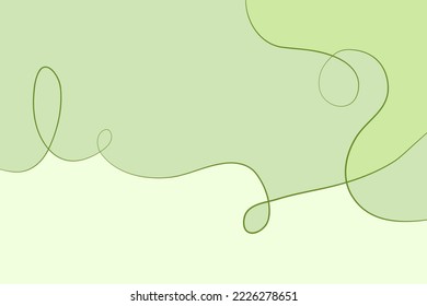 Abstract background in soft green with elegant hand-drawn lines. Vector backdrop illustration for your banner, flyer, or cover design for text and lettering