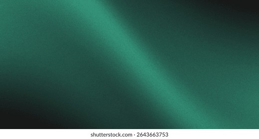 Abstract background Soft green light on dark background