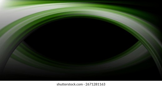 Abstrakter Hintergrund Weiches grünes Licht auf dunklem Hintergrund. 10 EPS