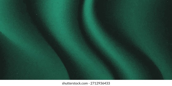Abstract background Soft green light on dark background illustration vector