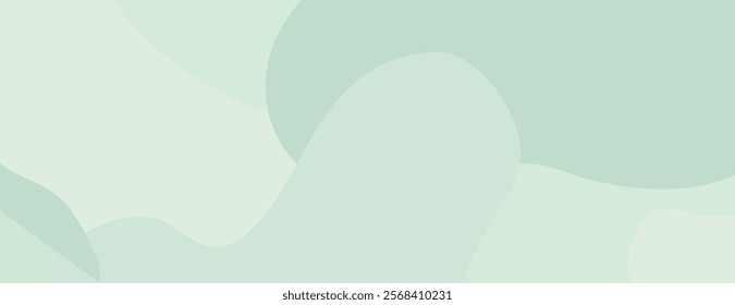 Abstract background with soft green tones. The background features smooth, flowing shapes in light green and green hues. Camouflage background vector. Green background.