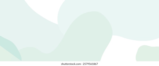 Abstract background with soft green and white colors. The background features smooth, flowing shapes and a gentle green hue. Camouflage background vector. Green background.