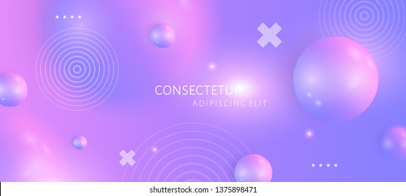 Abstract background with soft liquid fluid shapes and geometric elements. Vector template for placards, banners, flyers and presentations. EPS 10 illustration.