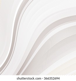 Abstract background with soft pale lines on white, vector smooth blue abstract waves, for cover book, brochure, flyer, leaflet, poster, magazine, website