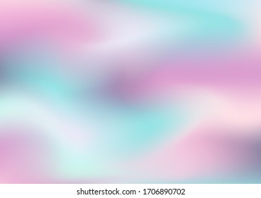 Abstract background with soft pastel colors holographics vector design