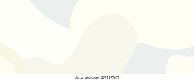 Abstract background with soft pastel colors, featuring cream and light gray tones. Smooth, flowing shapes create a calming background. Camouflage background vector. Gray background.