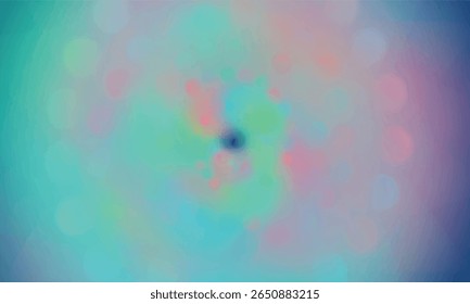 Abstract Background with Soft Pastel Colors and Bokeh Effects