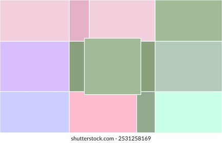 Fundo abstrato com design de padrão geométrico pastel macio