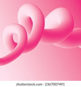 Fondo abstracto con una espiral rosa suave sobre fondo rosado para tu diseño. 