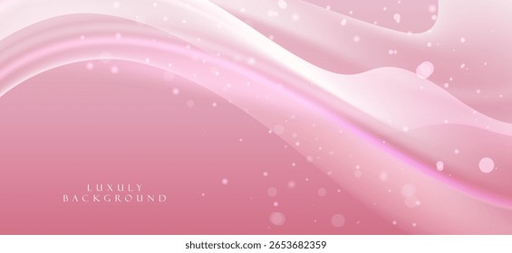 Fundo abstrato em tons suaves de rosa, dando uma sensação doce e suave. O tom de cor suave enfatiza a suavidade e romance.
