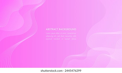 fondo abstracto con gradaciones de color púrpura suave, con ondas de línea dinámicas