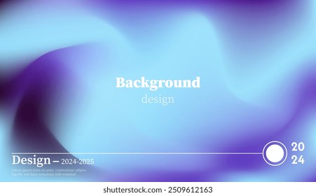 Abstract background of soft purple green waves. Gradient. The surface texture of the fabric is strong. Dark colored background with space for design. Natural color combination