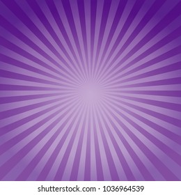 Abstract background. Soft Purple Violet gradient rays background. Vector EPS 10