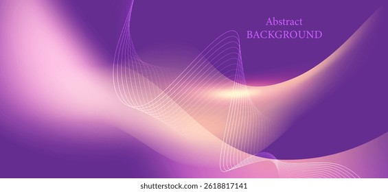 Abstract background with soft shades of purple and pink, with delicate curves and lines, creating a sense of calm and dimension.