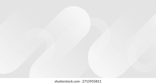 Fundo abstrato com formas de fluxo branco macio e textura de luz moderna sutil.