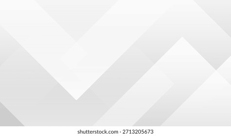 Plano de fundo abstrato com formas geométricas em camadas brancas macias e gradiente limpo.
