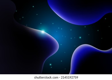 abstrakter Hintergrund Sonnensystem, Universum und Ferne Sterne