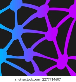 Abstract background with some dots connected each other with lines and with gradient color