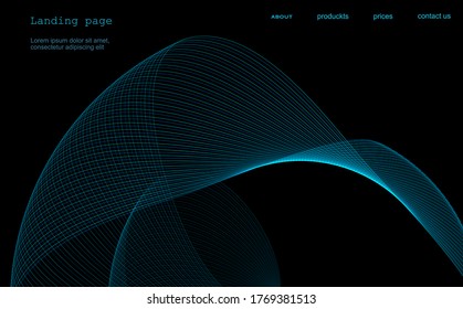 Abstract background. Space background with linear swirl.