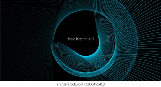 Abstract background. Space background with linear swirl.