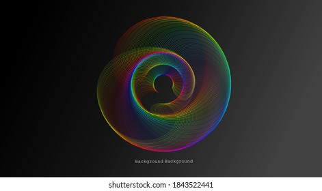 Abstract background. Space background with a linear swirl.