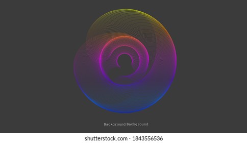 Abstract background. Space background with a linear swirl.