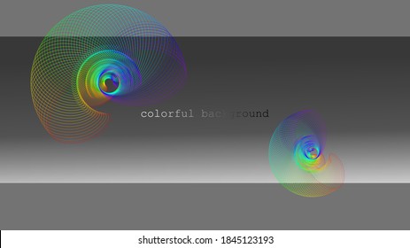 Abstract background. Space background with linear swirl 