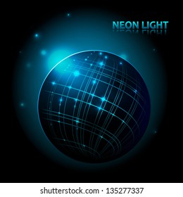 Abstract background. Space and planet