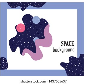 Abstract background, space background  for poster,banner, template or etc.