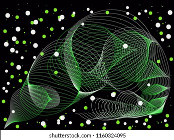 Abstract background of a space spiral. 