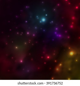 Abstract background is a space with stars 