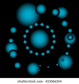 Abstract background is a space with stars
