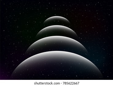 Abstract background of space with stars.