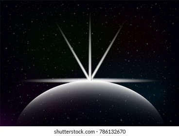 Abstract background of space with stars.