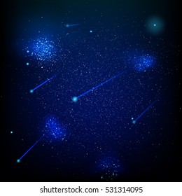 Abstract background is a space with stars nebula. EPS 10 vector file included