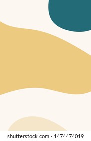 Abstract background with space for text. Beige collage template. Wall art. Scandinavian style print for Wallpaper, Social media, Placard, Poster, Story, Sale, Flyer, Card, Brochure, Social Media.