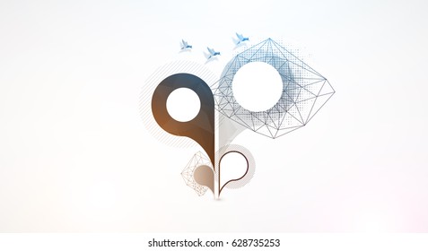 Abstract Background with space for your text.