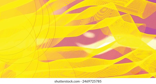 ABSTRACT background, spaghetti abstract geometric pattern. Macaroni yellow poster. Wavy abstract pattern. Pasta vector illustration