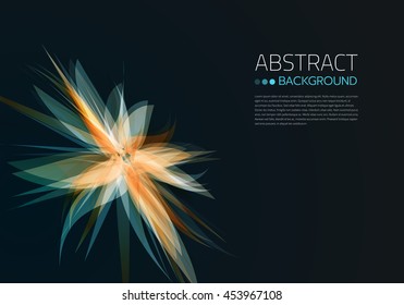 Abstract background with sparkle elements. Vector illustration.