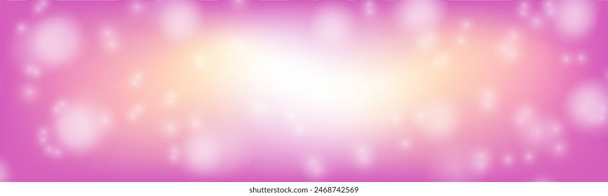 abstract background Sparkling bokeh light like starlight Sweet pink background color Suitable for a wedding backdrop. romantic style or wallpaper Social media advertising banner