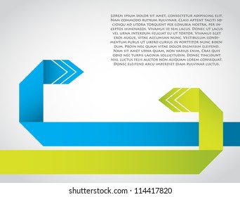 abstract background with special origami arrows