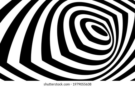 fondo abstracto espectacular ilusión óptica patrón negro