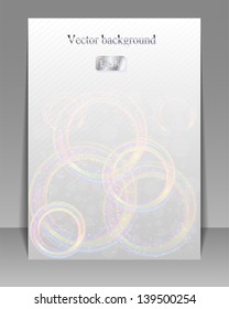 Abstract background with spectrum circles.