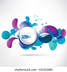 Abstract background with speech bubble