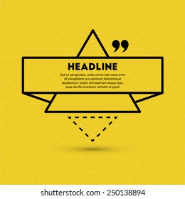 Abstract Background with Speech Bubble and Quote Icon.