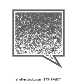 Abstract background of speech bubble for your own design