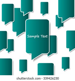 Abstract Background with Speech Bubbles